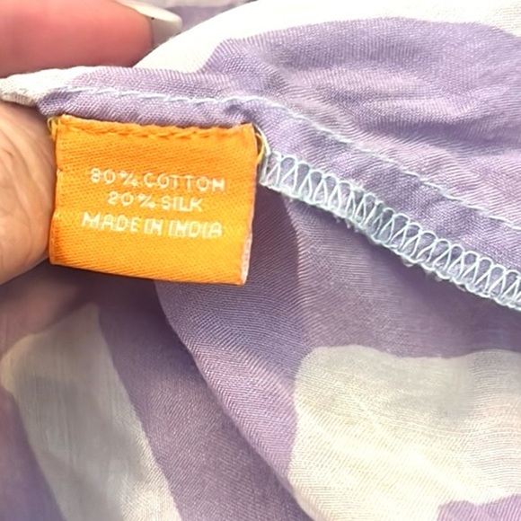 Oliphant,Ombre Silk Dress ,Exotic Silk/Cotton Blend, Pockets, Semi-Sheer,Size S - Picture 8 of 15